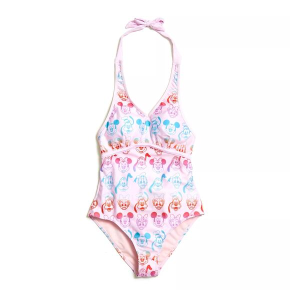 Disney Store Mickey and Friends One Piece Halter UPF 50 Swimsuit Sz 1X 20/22 - Picture 1 of 6